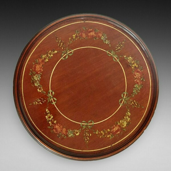 Edwardian Mahogany Painted Wine Table photo furniture
