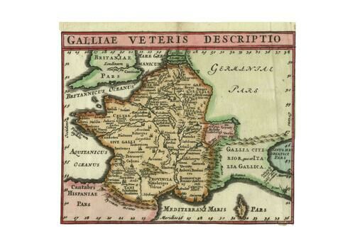 Antique Map Of France By Cluver, 1685