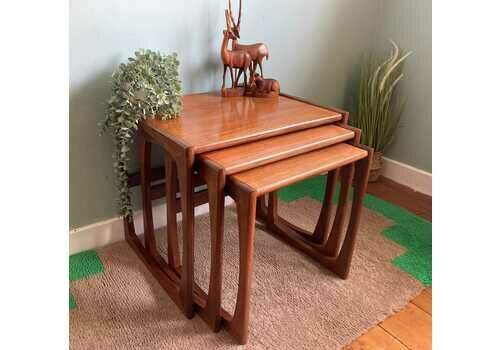 Mid Century G Plan Quadrille Nest Of Teak Tables