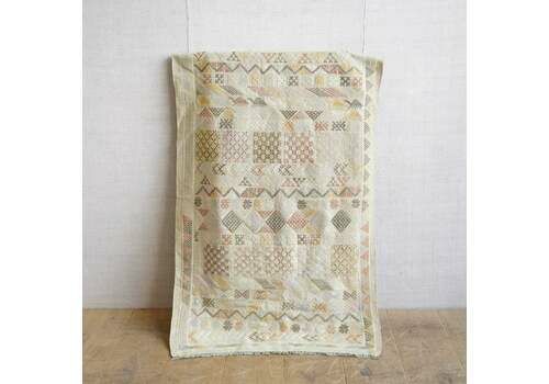 Moroccan Cactus Silk Rug, Mid 20th Century