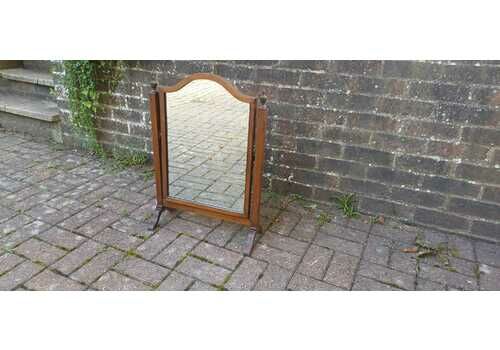 Large Early 20th Century Vintage Mahogany Swing Dressing Table Mirror.
