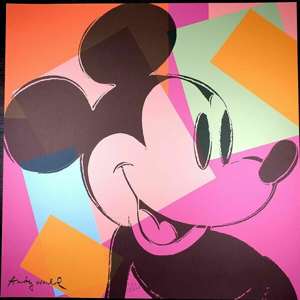 Warhol The Art of Mickey Mouse ウォーホル　額装 ANDY WARHOL THE ART OF MICKEY MOUSE 1981 GRANDE AFFICHE