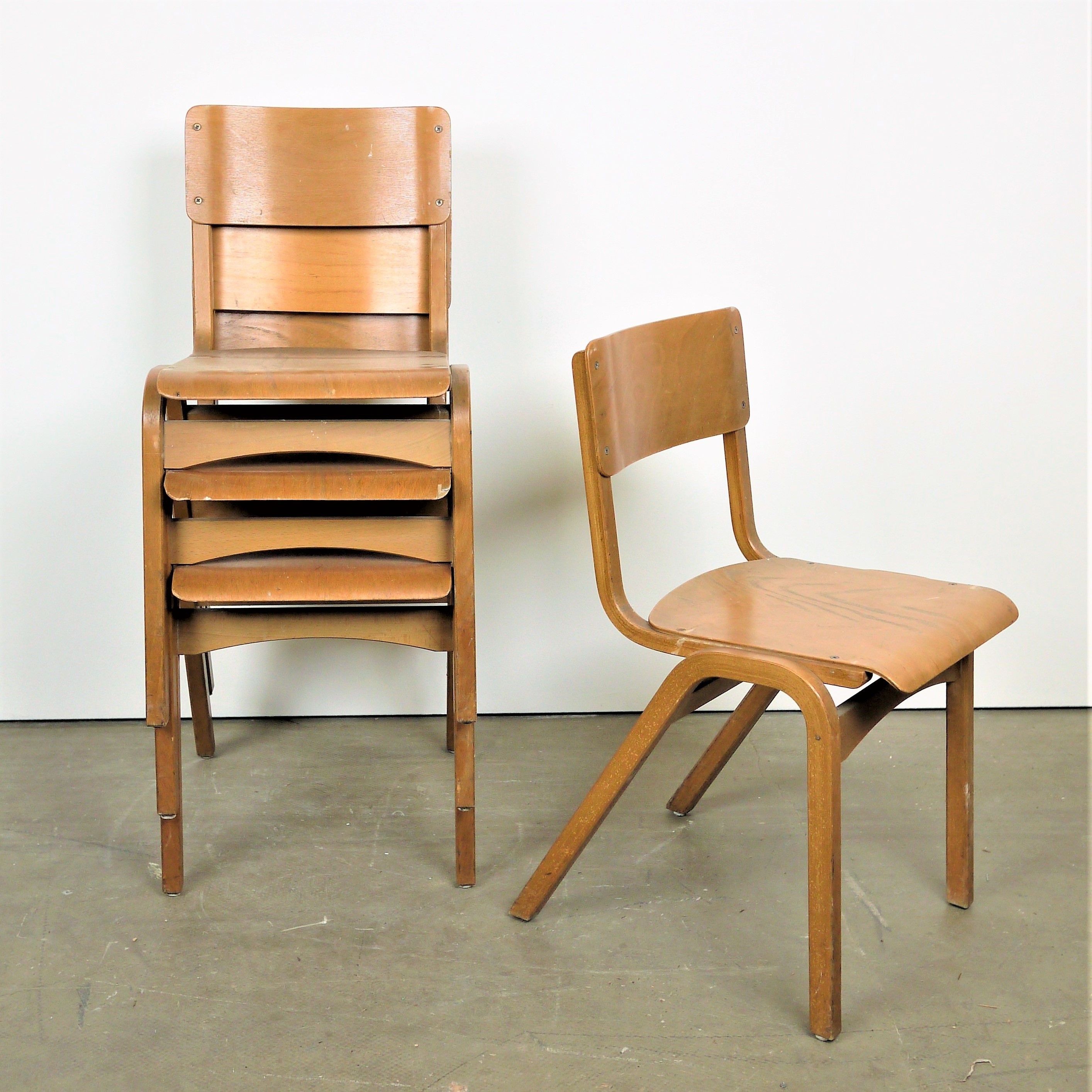 1950 S Tecta Beech Dining Chairs In Beech Wood Set Of Four Other Quantities Available Vinterior