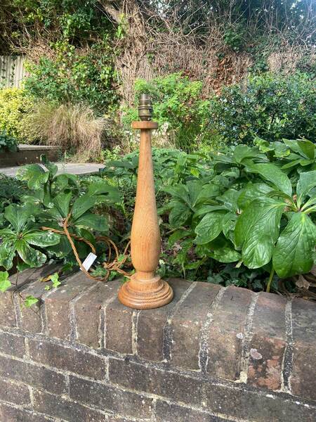 Retro Wooden Table Lamp – Mid Century Modern Vibes   Working Lamp