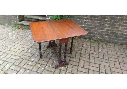 Top Quality Mahogany Vintage Victorian Sutherland Table Occasional Utility Side