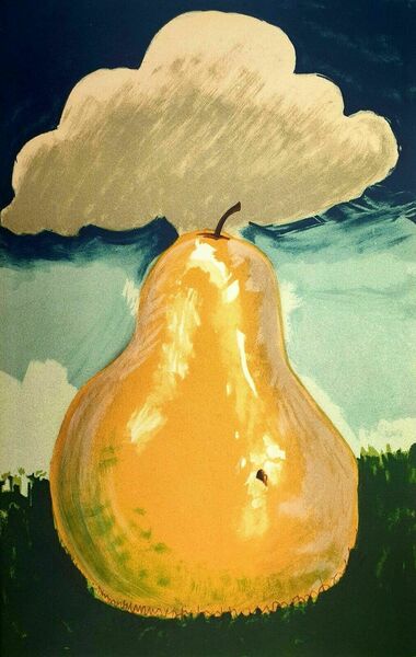 Man Ray, Poire D’erik Saite, Hand Signed Lithograph