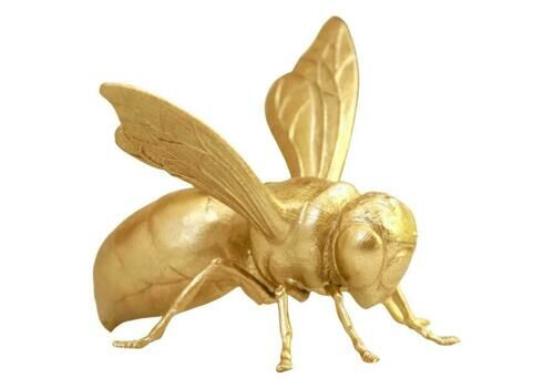Vintage Decorative Golden Bee Ornament Bumble Bee Sculpture Luxury Ornament Bee