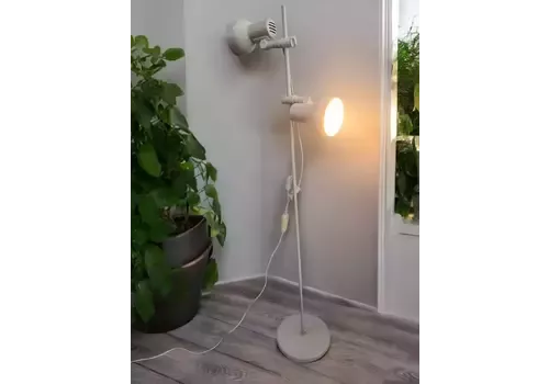 Vintage Mid Century Style Floor Lamp Double Shade Danish Style Light Retro