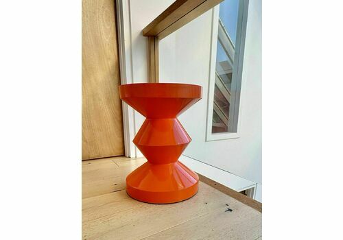 Sculptural Orange Side Table In The Style Of Roldolfo Dordoni For Minotti