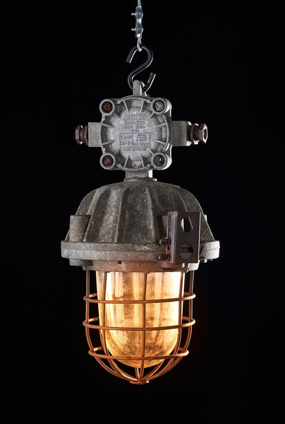 Vintage Omp 300 Explosion Proof Lamp