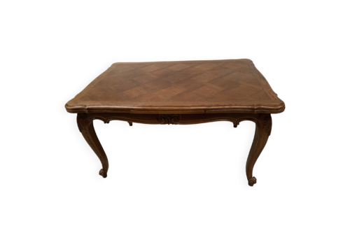 Louis XV Style Table In Solid Oak, 20th Century