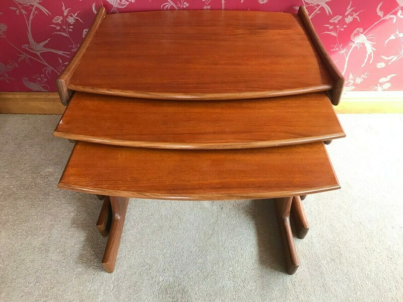 Nest Of Three Tables By G Plan From The Katrina Range In Teak Afromosia