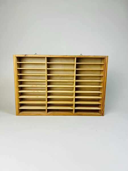 Vintage Cassette Display Case /Curio Shelf/Dark Academia Decor/Display For Gothic Prints/Crystal Shelf/ Printers Tray