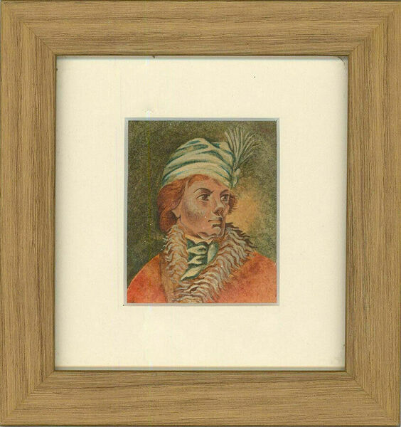 C.1930 Watercolour   Portrait Thaddeus Koscruszkoi