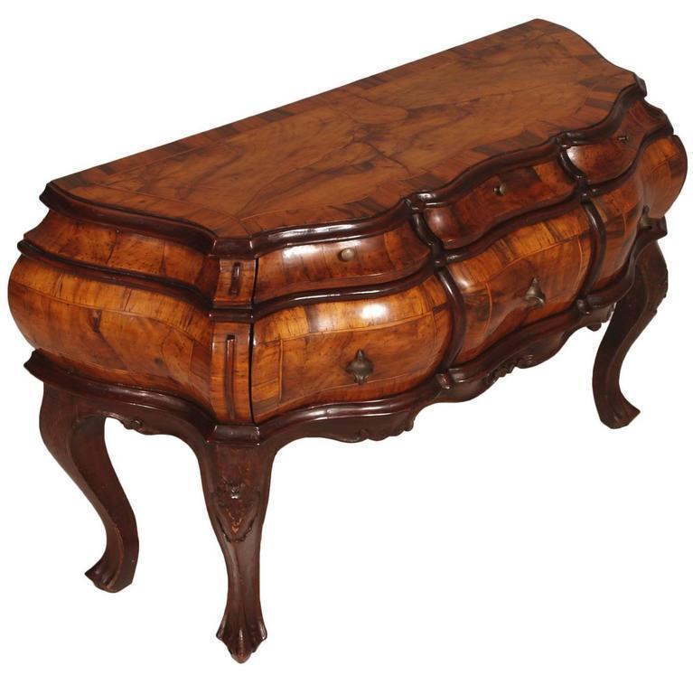 1890s Venetian Baroque Cabinet Chest Of Drawers Console Handcarved