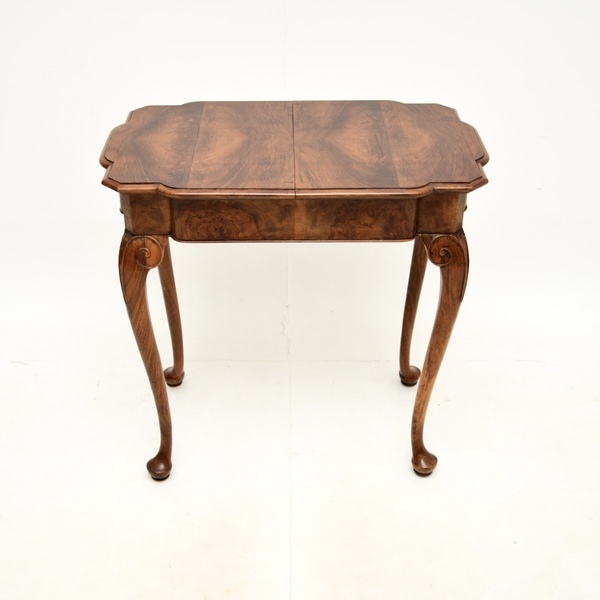 Antique Figured Walnut Occasional Side Table photo for sale