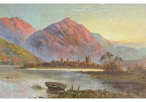 F. E. Jamiesonmajestic View Of Kilchurn Castle At Dusk Overlooking The Waters Of Loch Awe 1920