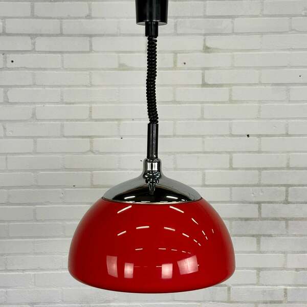 Red Space Age Pendant Lamp By Cosack Leuchten