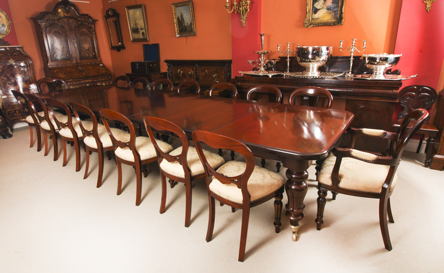 Antique 15ft William IV Extending Dining Table Circa 1830 19th C photo furniture