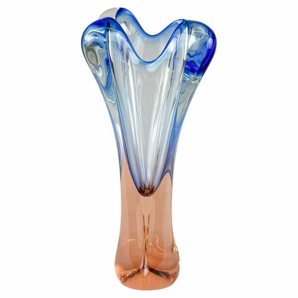 Vintage Art Glass Vase By Glass Designer Josef Hospodka, 1960's