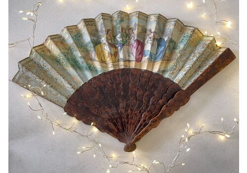 An Antique Double  Sided Fan, 1800s