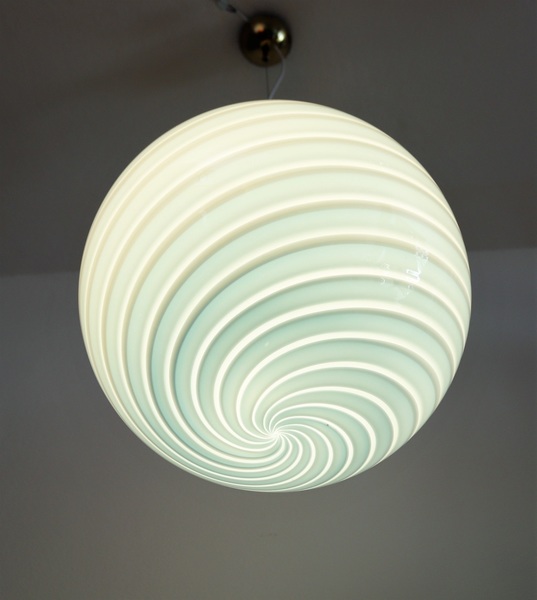 Italian Murano Vintage Pendant Light With Blue Swirl Glass Globe 1970s Vinterior - Murano Ceiling Lights Italian Murano Vintage Pendant Light With Blue Swirl Glass Globe 1970s Vinterior - Murano Ceiling Lights