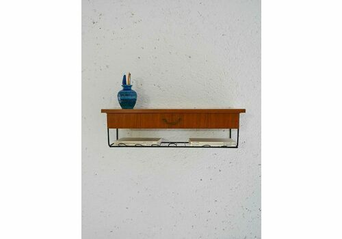 Scandinavian Suspended Bedside Table With Drawer
