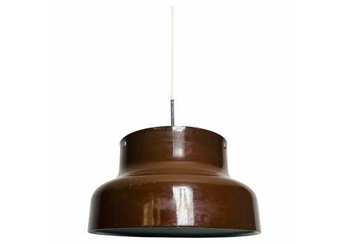 Space Age Bumling Brown Pendant Lamp By Atelje Lytan, Sweden, 1970s