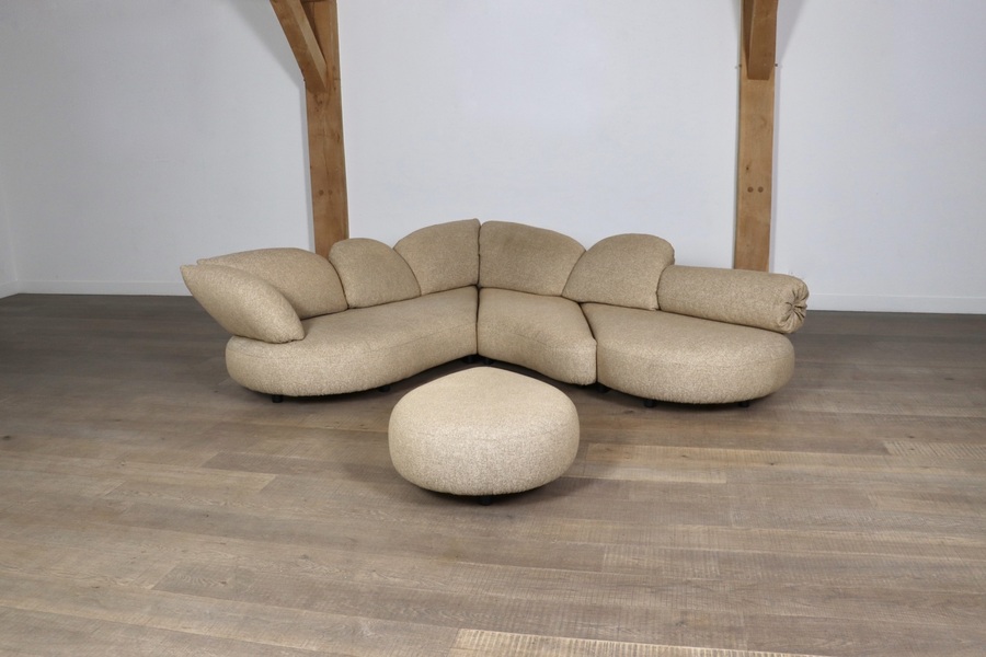 Sculptural Corner Sofa By Wiener Werkstätte, Austria 1970s
