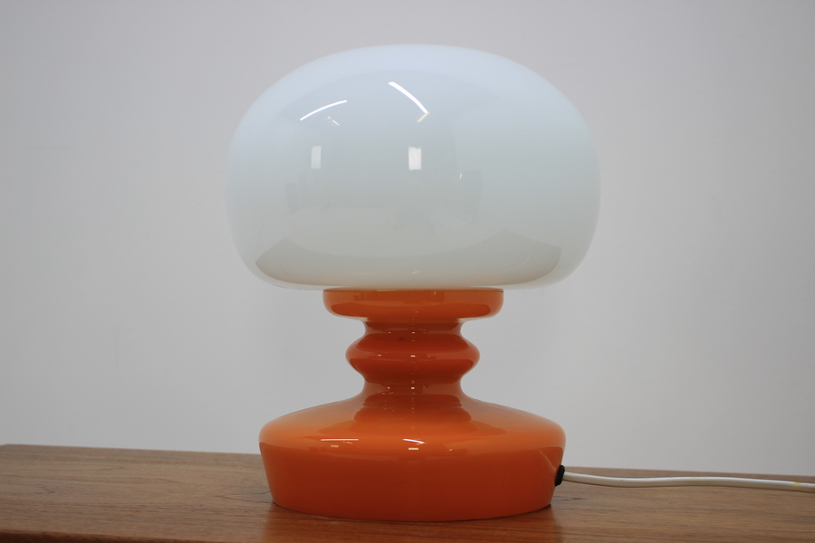 Glass Table Lamp, 1970s