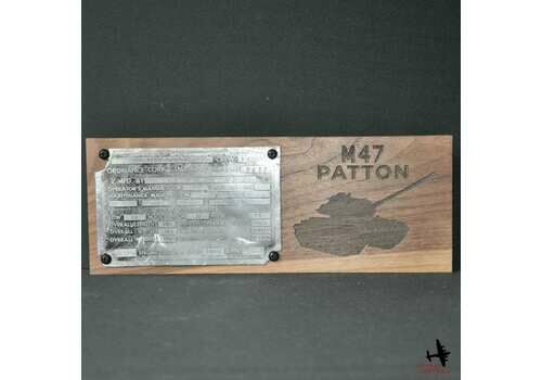 M47 Patton Tank Data Plate Chrysler Detroit