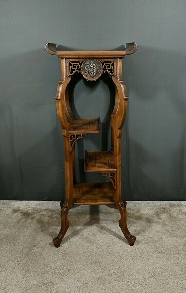 Large Asian Stand In The Viardot Style – Late 19th Century photo furniture