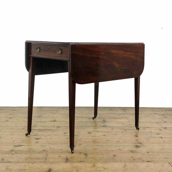 Antique Georgian Mahogany Pembroke Table | Drop Leaf Table | Victorian Table | Antique Furniture | Table