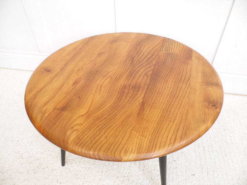 Vintage 1960s Ercol Elm Coffee Table Model No 142 Design Windsor Collection photo furniture