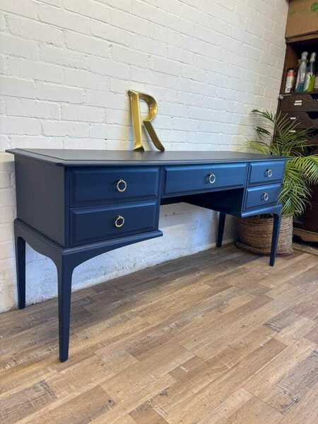 Stag Minstrel Dressing Table Painted Blue photo for sale