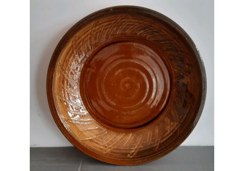 Large Art Pottery Clive Bowen Devon Charger Central Bowl