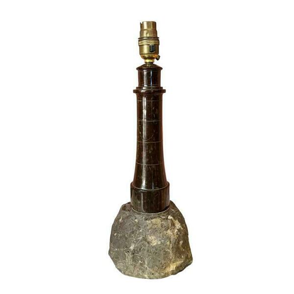 Cornish Serpentine Lighthouse Lamp