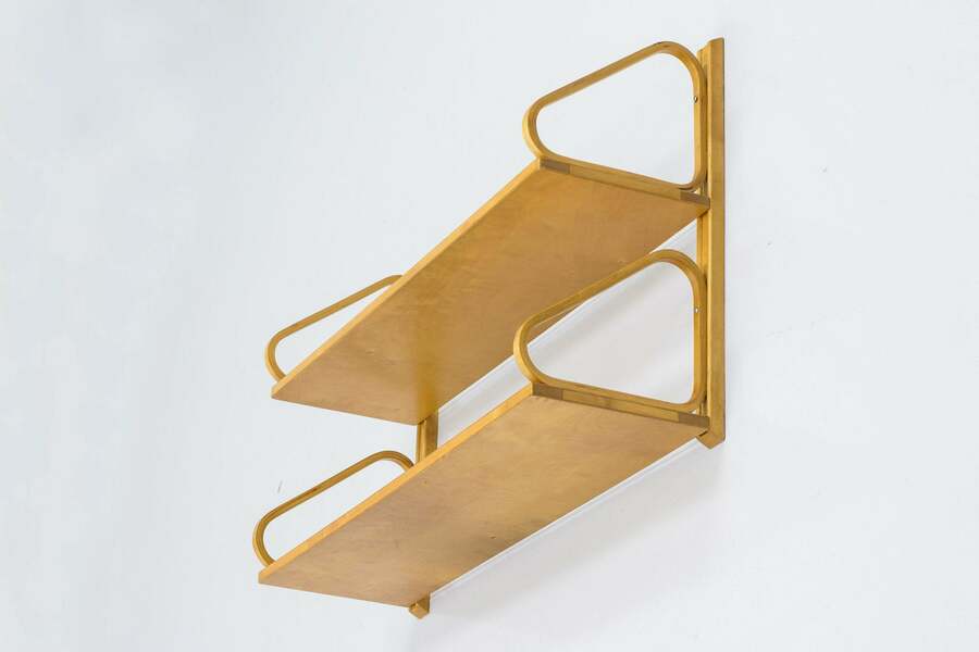Wall Shelf By Alvar Aalto, 1940s photo furniture