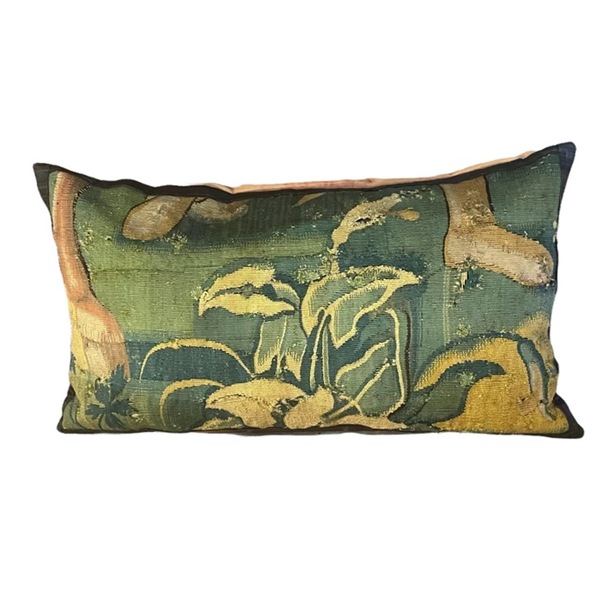 Large 17th Century Tapestry Fragment Cushion