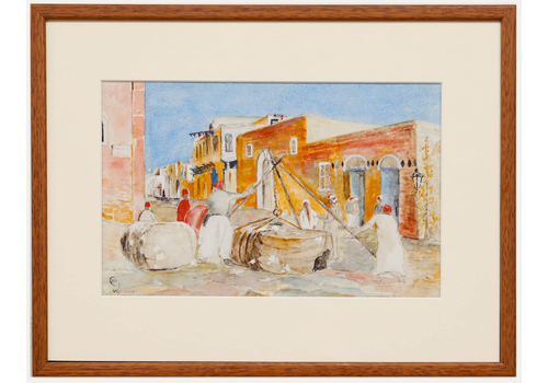 C. Woodward Early 20th Century Watercolour, Moroccan Street Scene