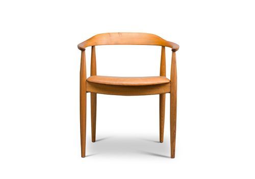 Mid Century Danish Oak Chair By Illum Wikkelsø For Niels Eilersen