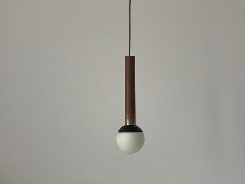 Italian 60s Design Ball Glass Ceiling Lamp, Attributed To Stilnovo, 4 Available photo furniture