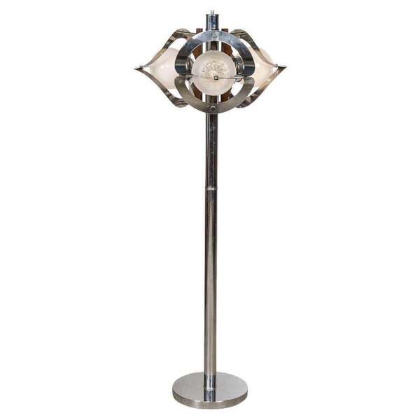20th Century Italian Floor Lamp In The Manner Of Gaetano Sciolari, Venice C.1970