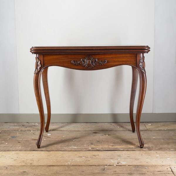 Mahogany Card Table, Late 20th Century