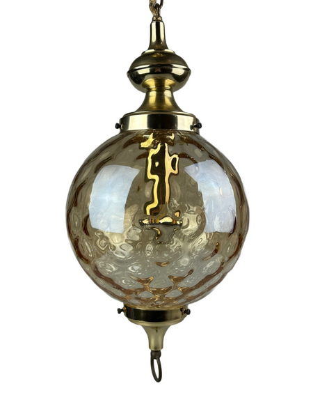 60s 70s Ceiling Light Pendant Lamp By Glashütte Limburg Germany Space Age