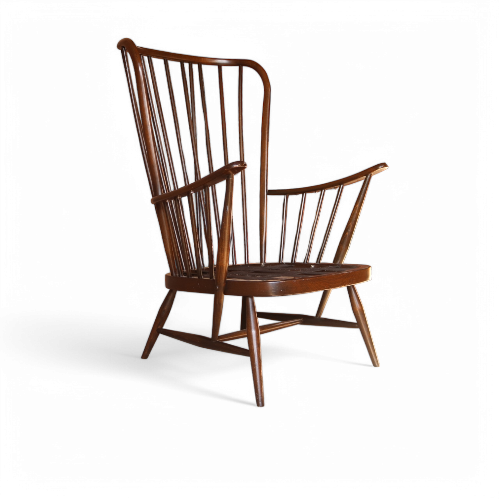 Vintage Ercol Windsor Evergreen Highback Armchair | Ercol | Vinterior