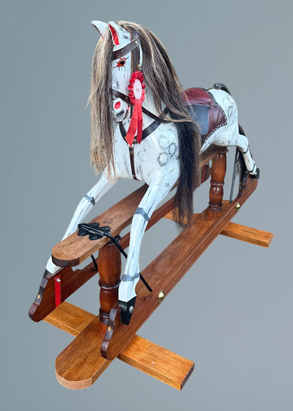 Carved Wooden Rocking Horse