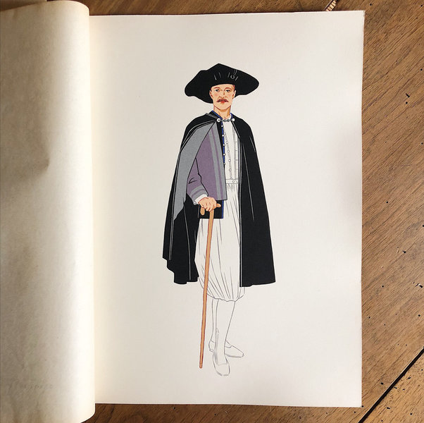 Vintage French Plate Print Traditional Costume Vintage French Art Vintage French Wall Decor Vintage Fashion Print French Home Decor Vinterior