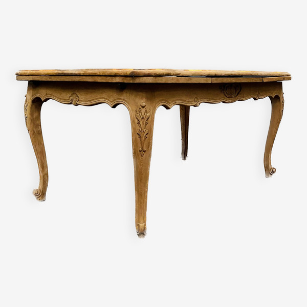 Dining Table Of Style Regency In Veneer And Solid Chene XX Century