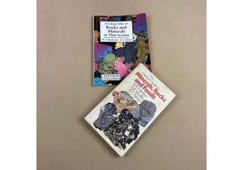 Rocks, Minerals & Fossils 2x Vintage Coffee Table Books Pair